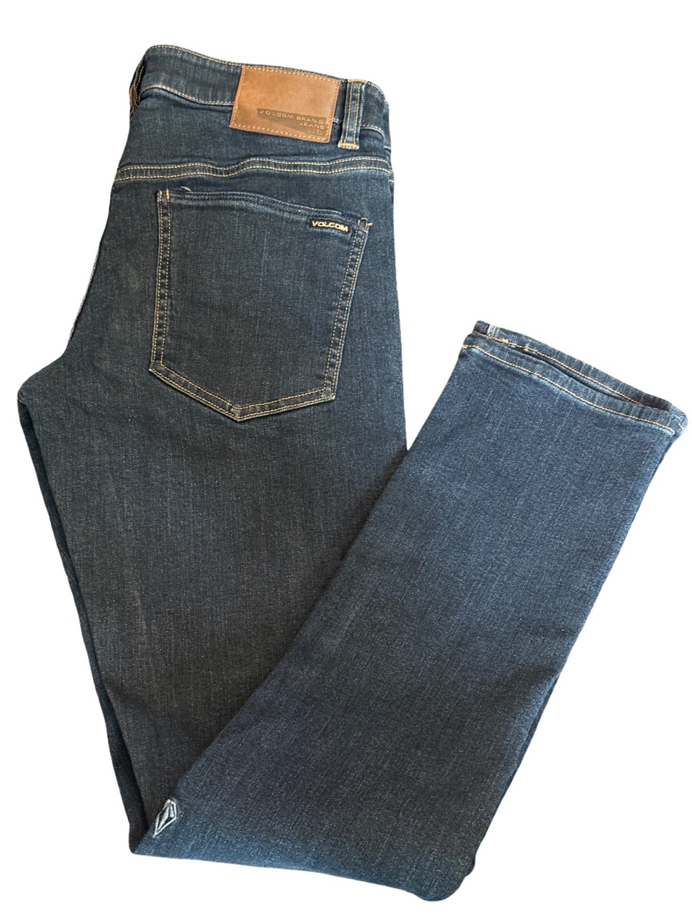 Volcom: 2 x 4 Skinny Men's Dark Blue Denim Jeans -  Sz: 31 x 31